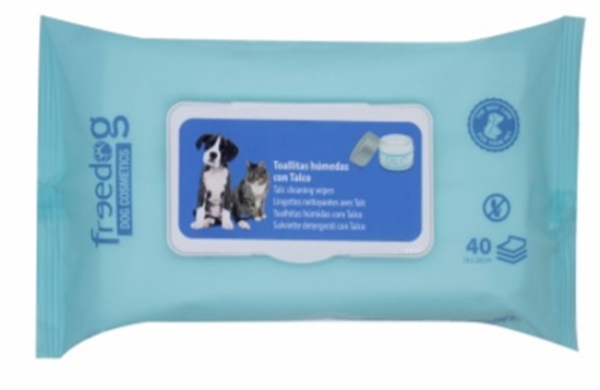 Picture of Freedog Baby Powder Pet Wipes – 40-Pack